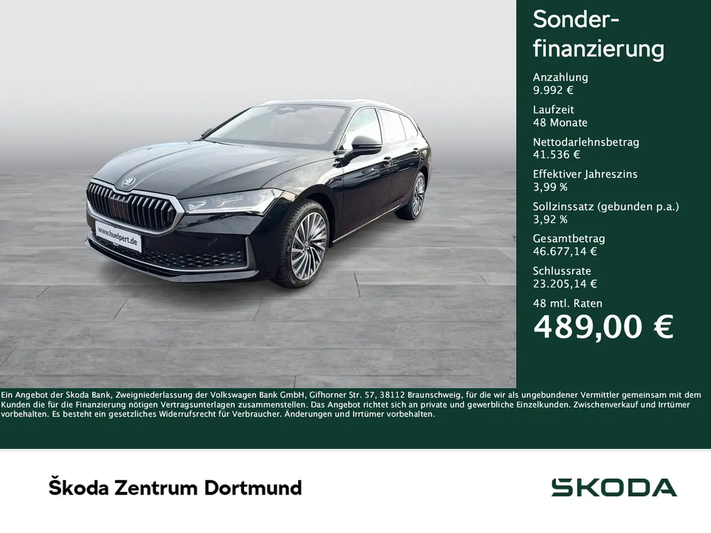 Skoda Superb Combi 2.0 L&K 4X4 LEDER PANO AHK CAM LM18 Schwarz - 1