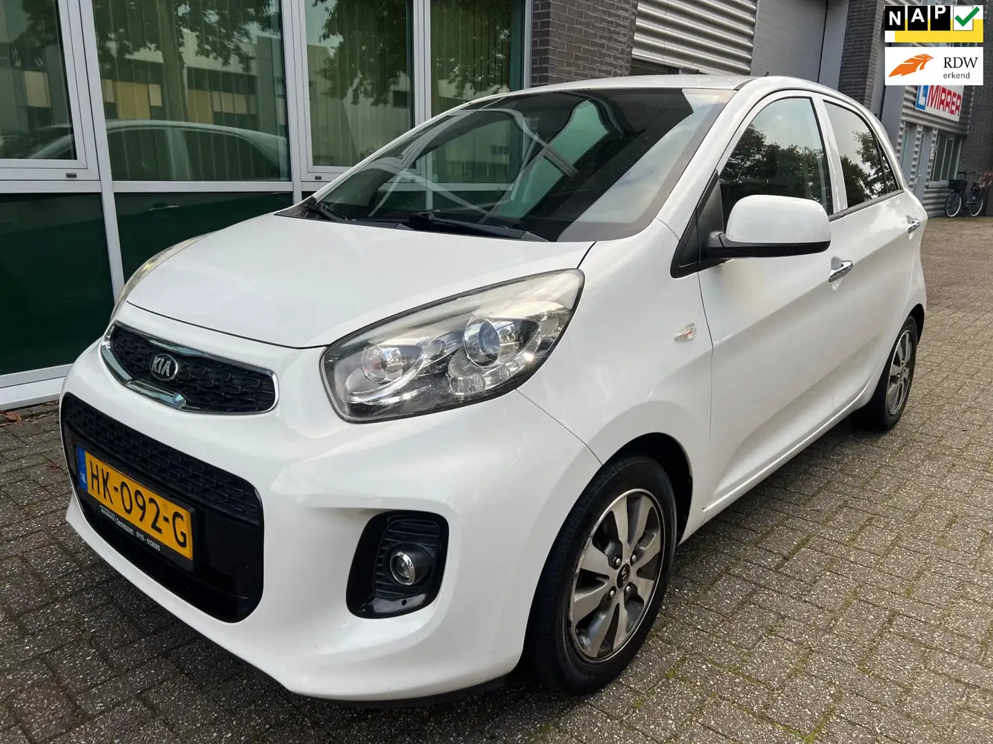 Kia Picanto 1.0 CVVT First Edition - 1E EIGENAAR - AIRCO ! Wit - 1