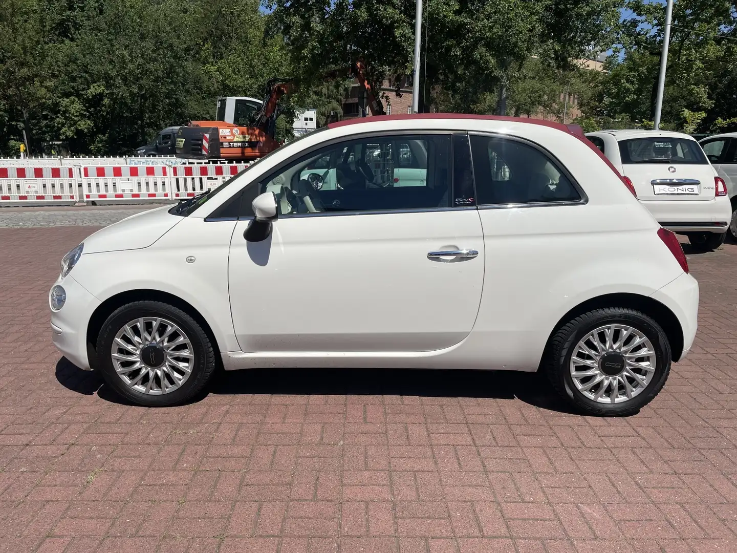 Fiat 500C 1.2 8V Lounge*Automatik*Klima*PDC*GJR* Weiß - 2
