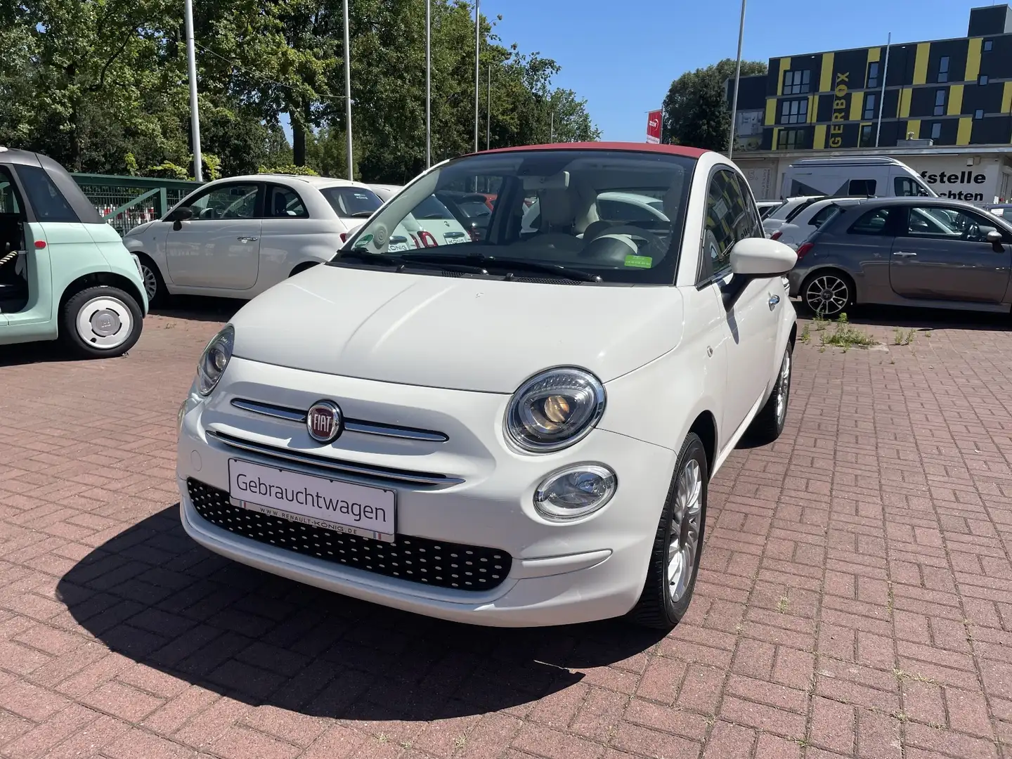 Fiat 500C 1.2 8V Lounge*Automatik*Klima*PDC*GJR* Weiß - 1
