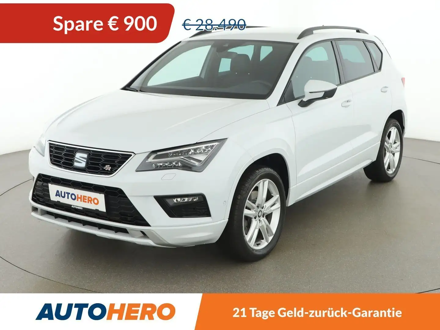 SEAT Ateca 2.0 TDI FR 4Drive Aut. *LED*ACC*NAVI*CAM*SPUR*SHZ* Blanc - 1