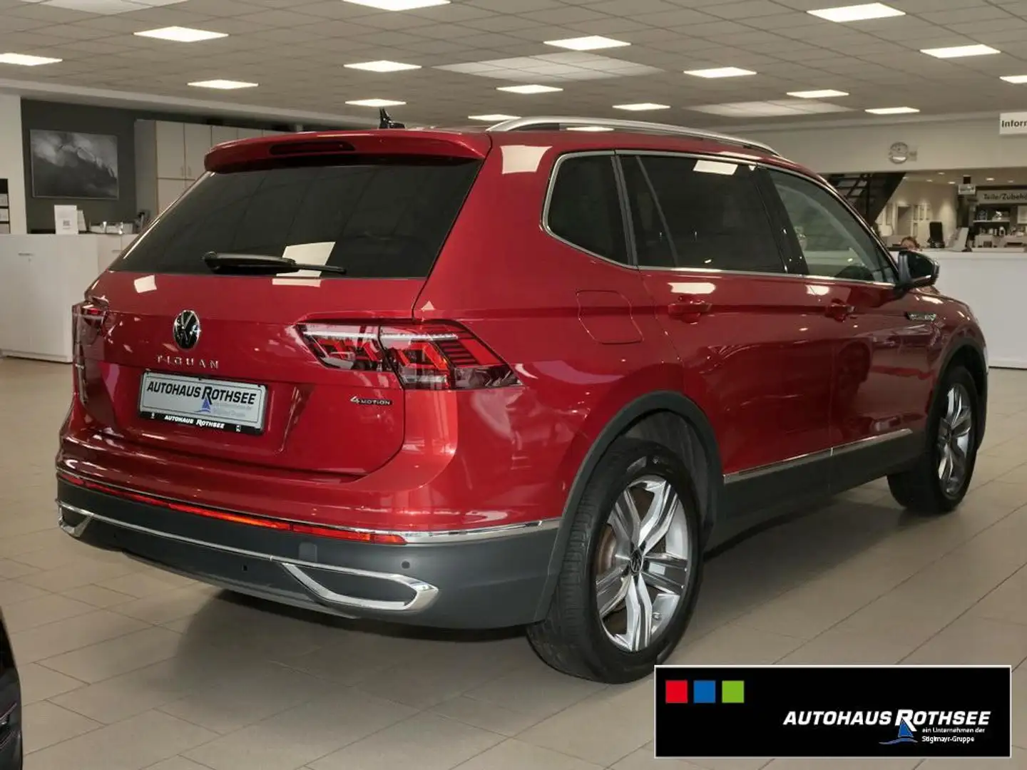 Volkswagen Tiguan Allspace Elegance 2.0 TSI 4M AHK+IQ-LIGHT+PANO+STANDZ Rot - 2