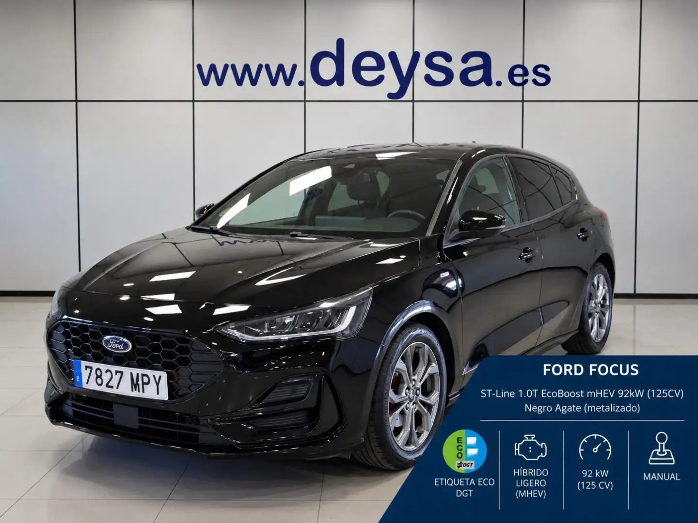 Ford Focus 1.0 Ecoboost MHEV ST-Line 125 Negro - 1
