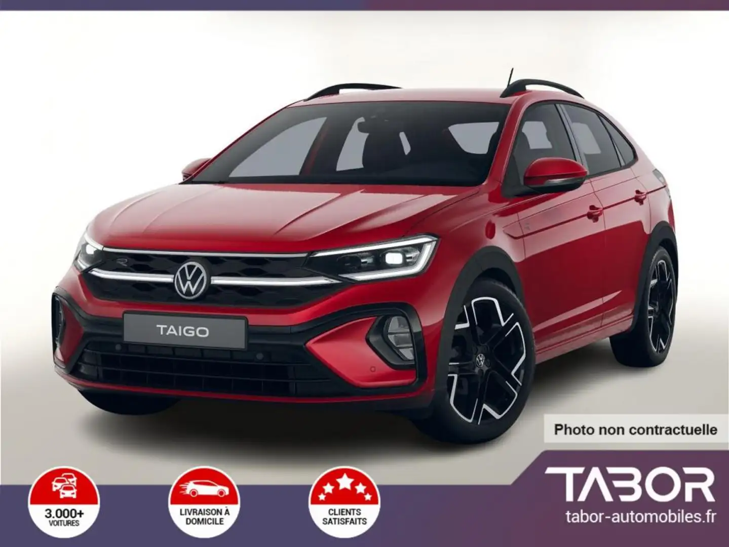 Volkswagen Taigo 1.0 TSI 115 DSG R-Line Matrix Rouge - 1