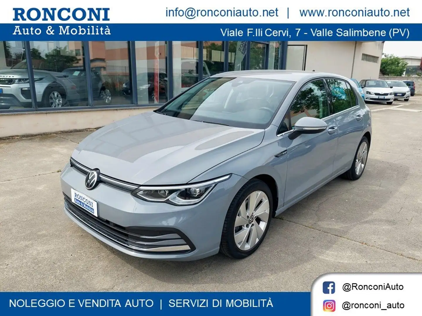 Volkswagen Golf VIII 1.5 TGI Style 130cv DSG Grigio - 1