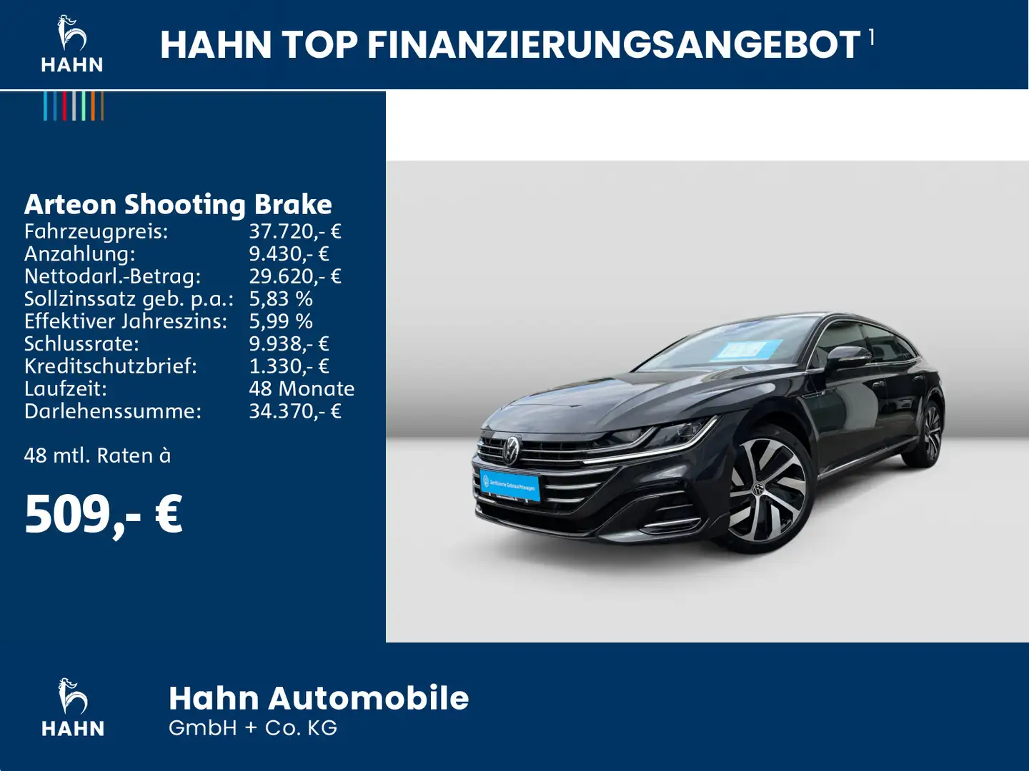 Volkswagen Arteon 2.0TDI R-Line DSG AHK Cam Grey - 2