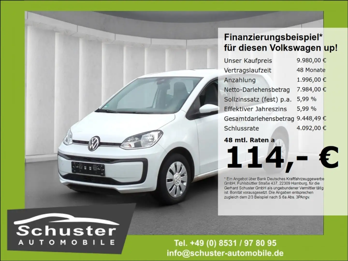Volkswagen up! move*Tempo R-Kam Maps+More-dock Spurass DAB Blanc - 1