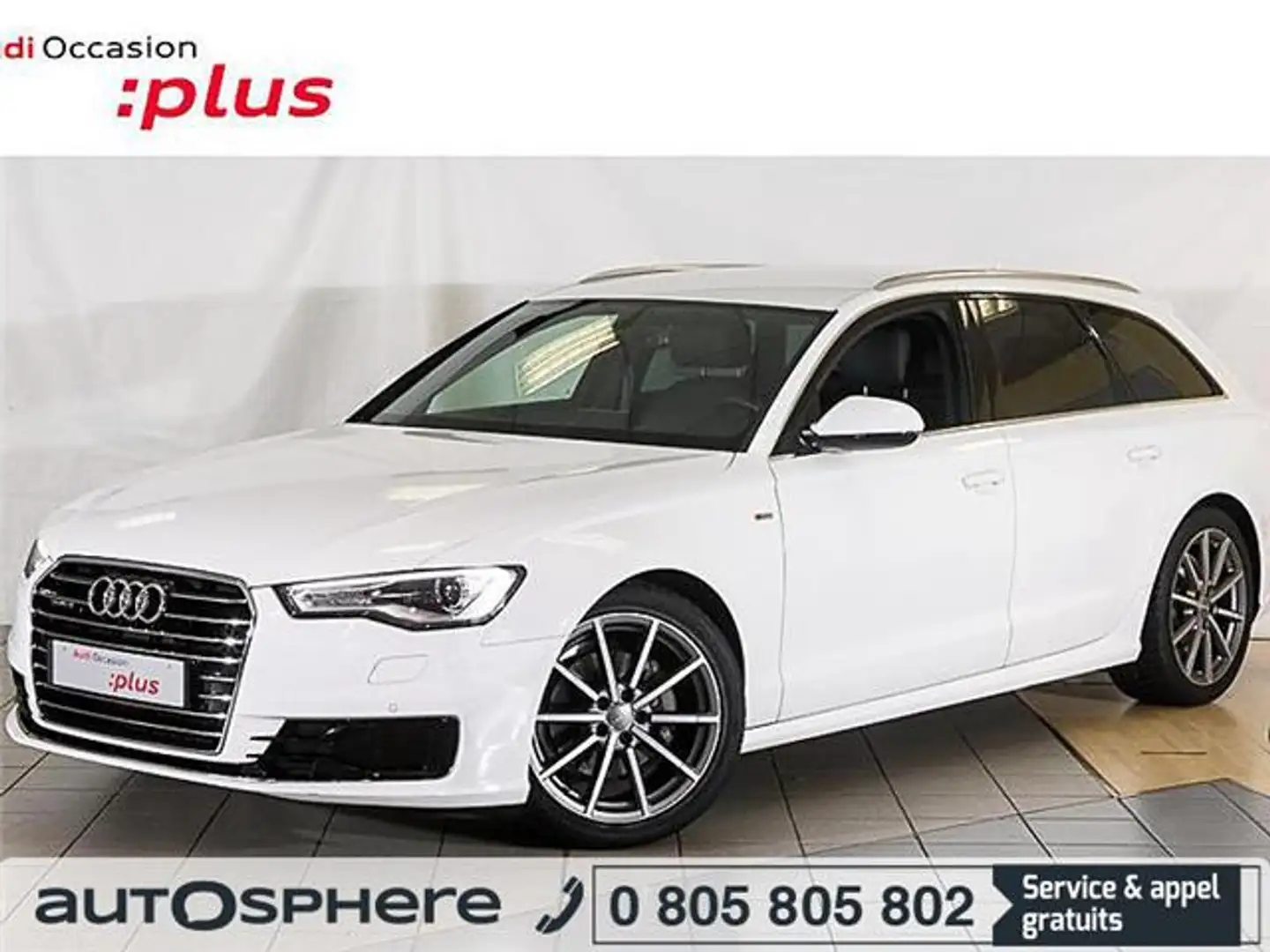 Audi A6 AVANT 2.0 TDI 190 S Line quattro S tronic 7 Blanc - 1