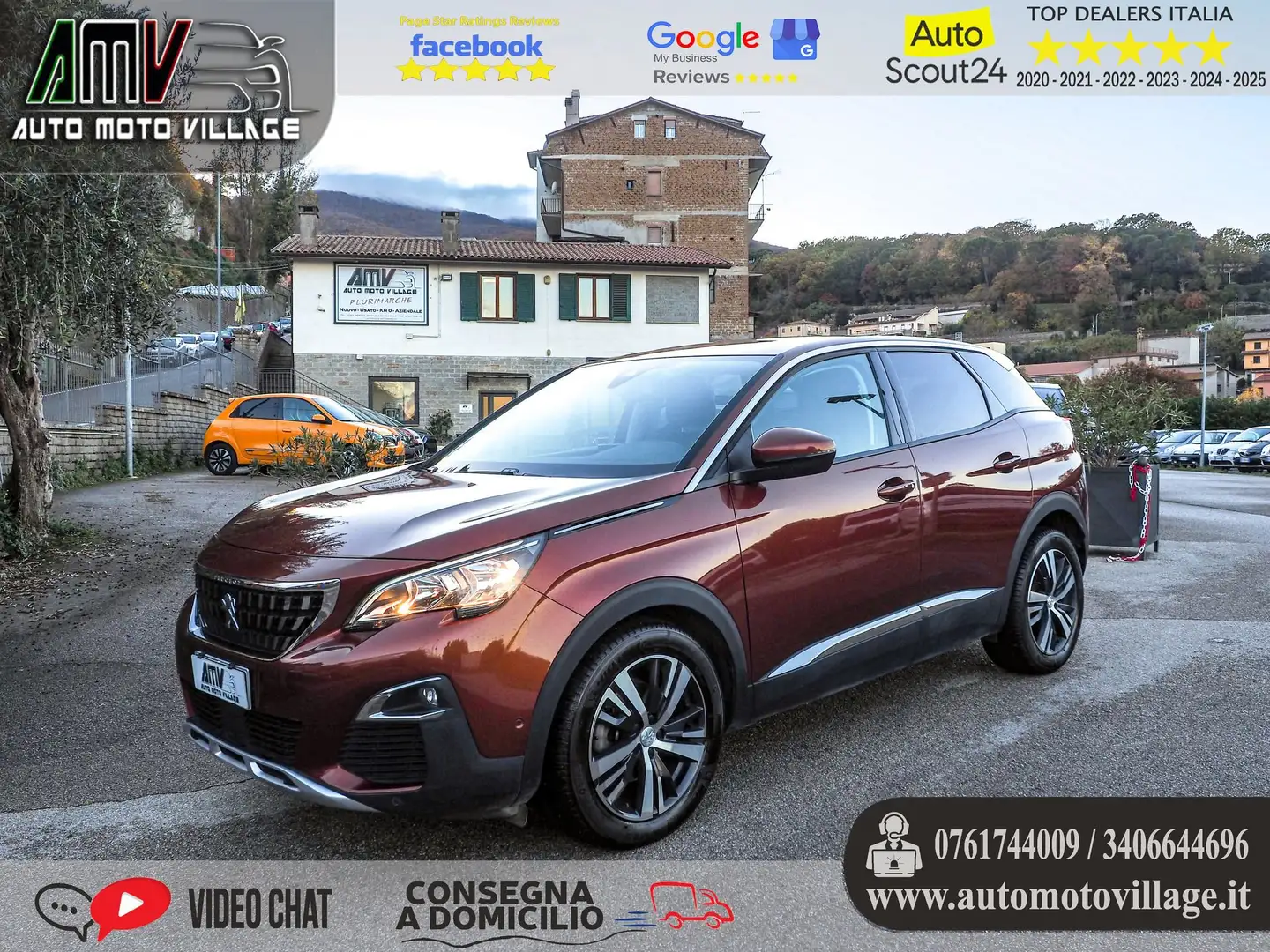 Peugeot 3008 PureTech Turbo 130 S&S UNIPROPR-CRONOLOGIA PEUGEOT Marrone - 1