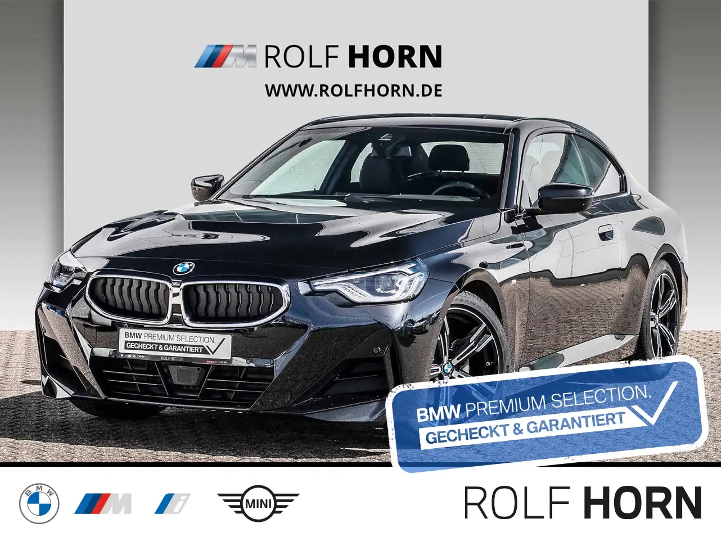 BMW 220 i Coupe M Sportpaket Navi HeadUp HiFi RKamera Schwarz - 1