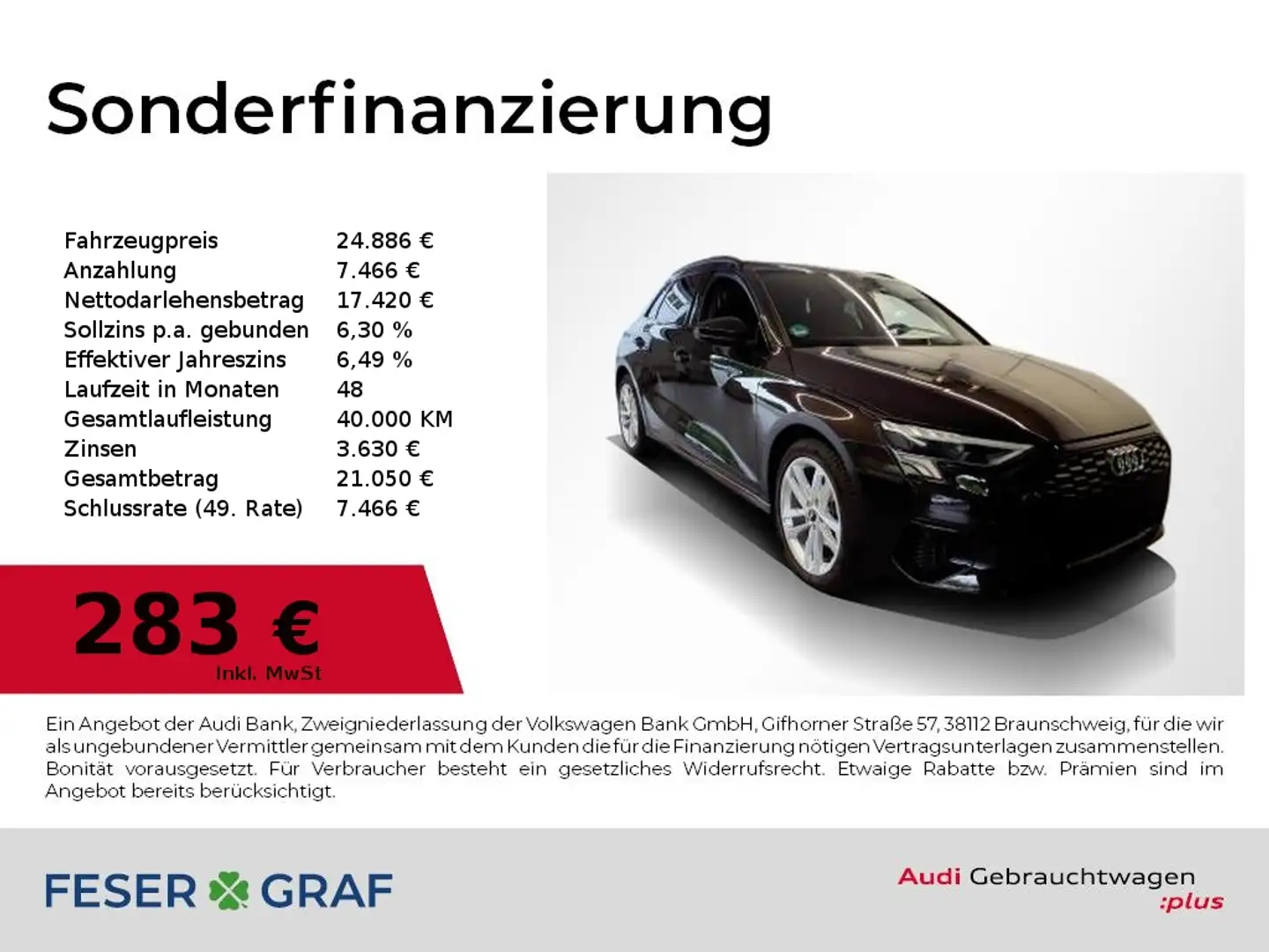 Audi A3 30 TFSI S tronic adv Navi,LED,Kamera Braun - 1