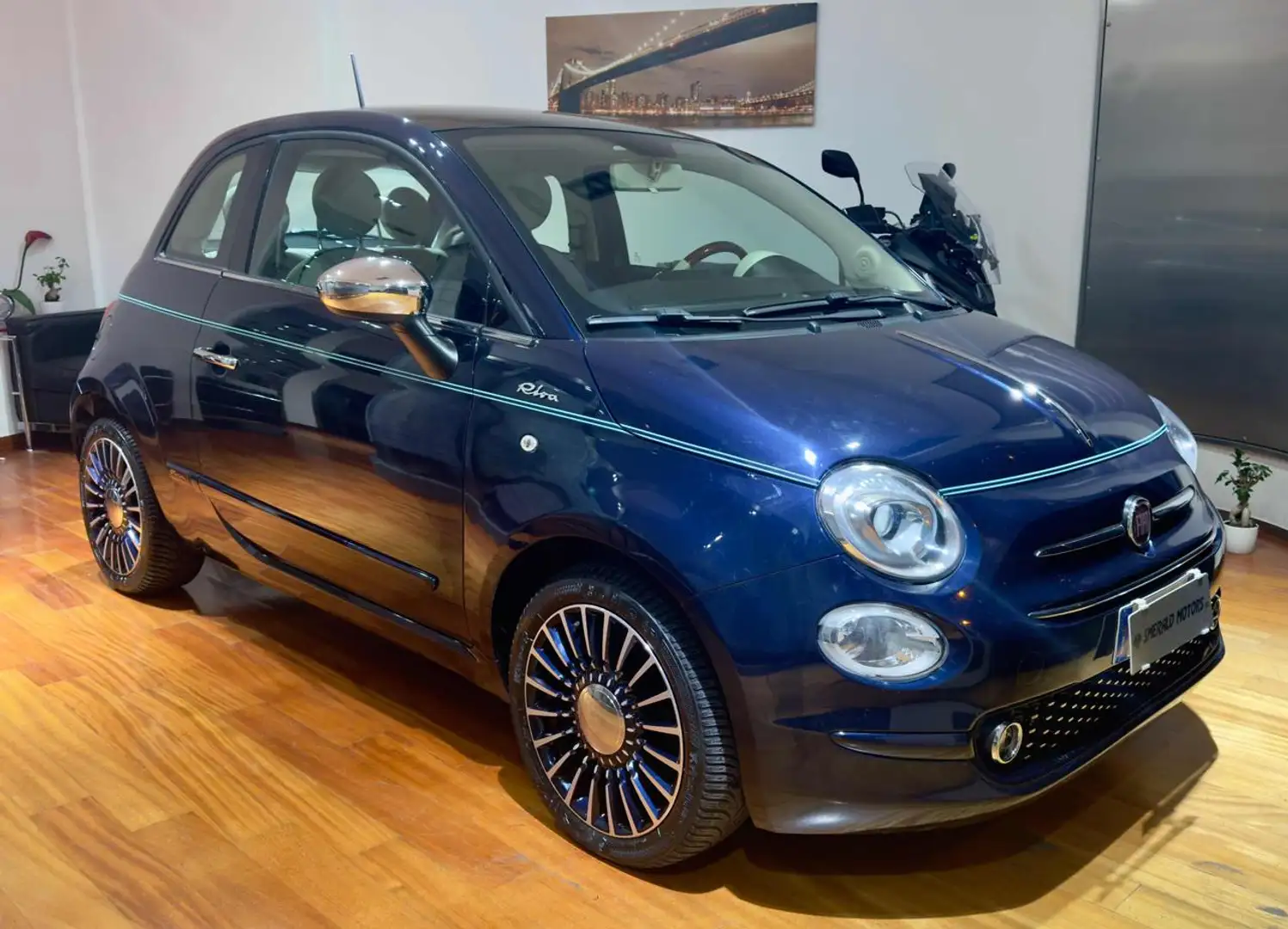 Fiat 500 1.3 Multijet 95 CV Riva Blauw - 1