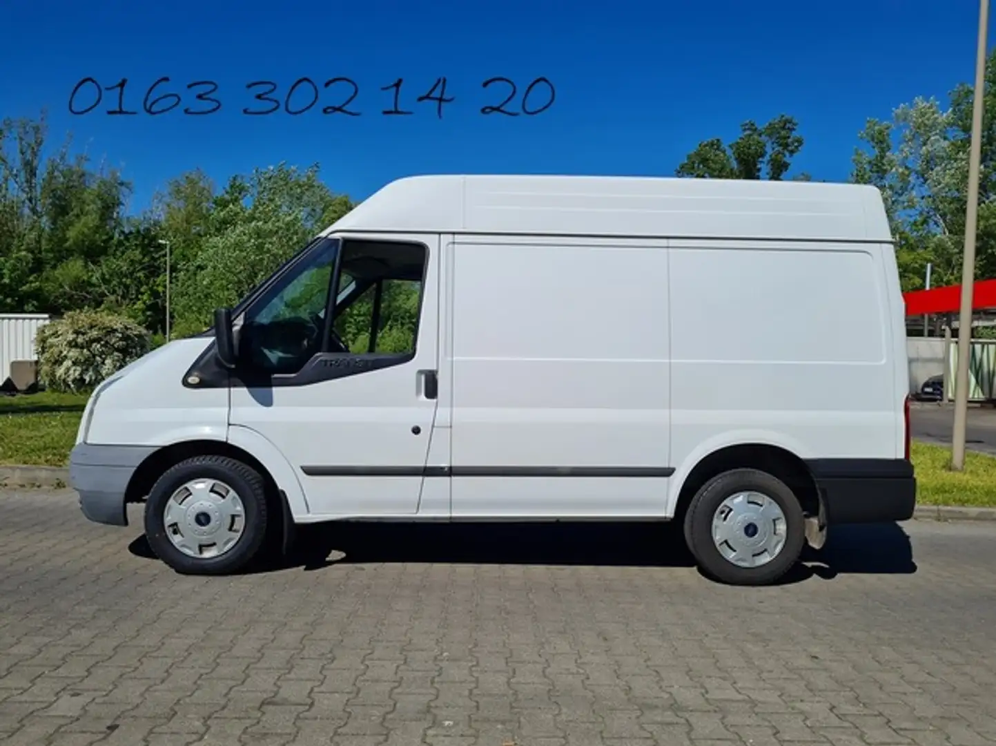 Ford Transit HOCH + KLIMA +TÜV NEU + 1.HAND+ TEMPOMAT Wit - 1