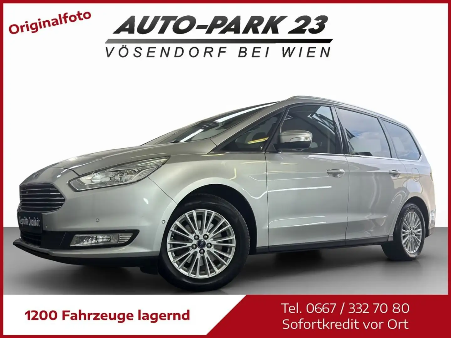 Ford Galaxy 2,0 TDCi Titanium **7.SITZER*NAVI*MOD2017 Silber - 1