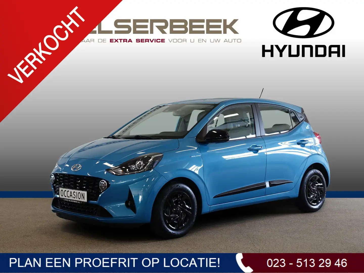 Hyundai i10 1.0 Premium * Camera/Navigatie/16.218 Km * Blau - 1