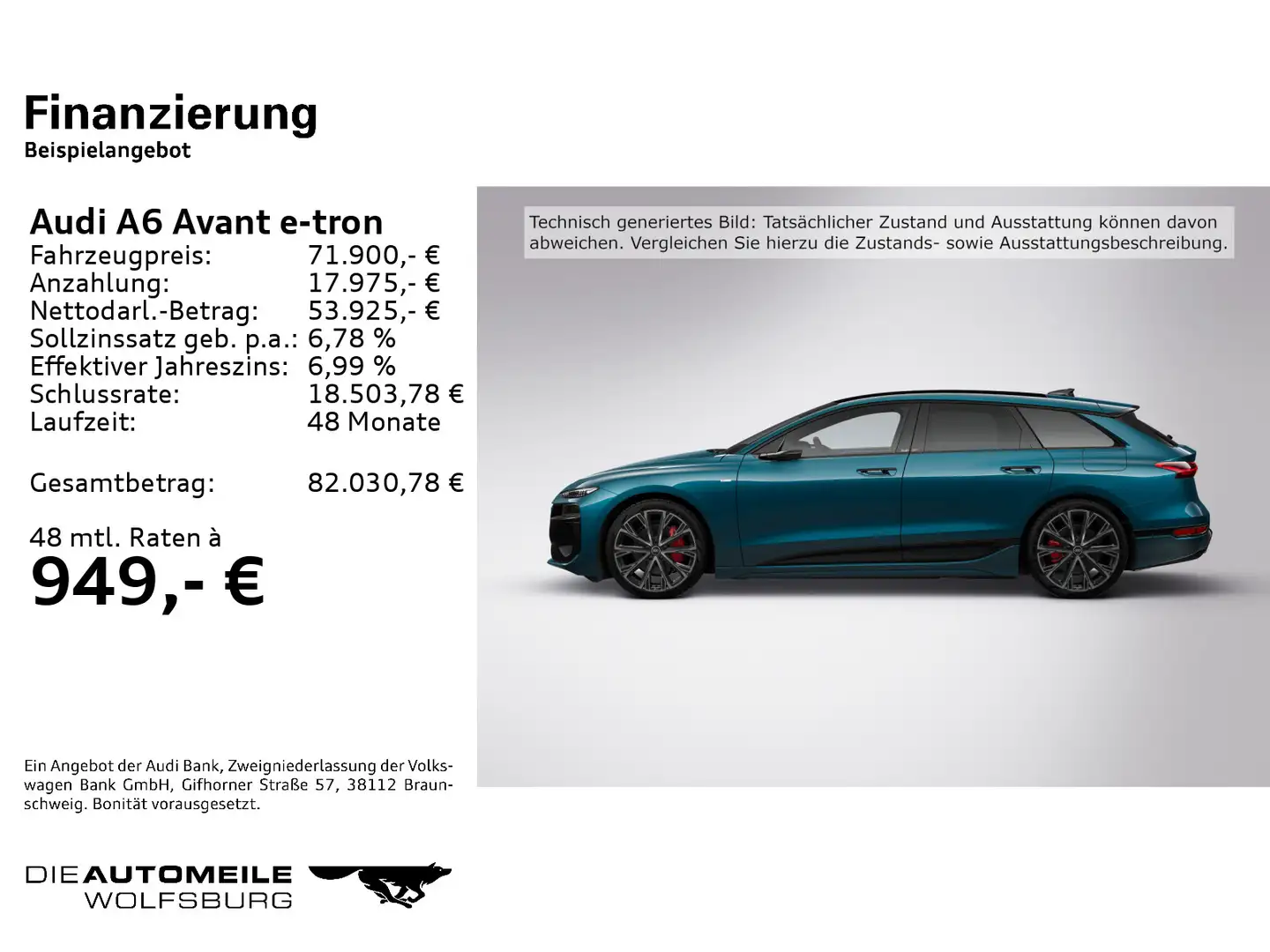 Audi Sonstige A6 e-tron performance Blau - 2