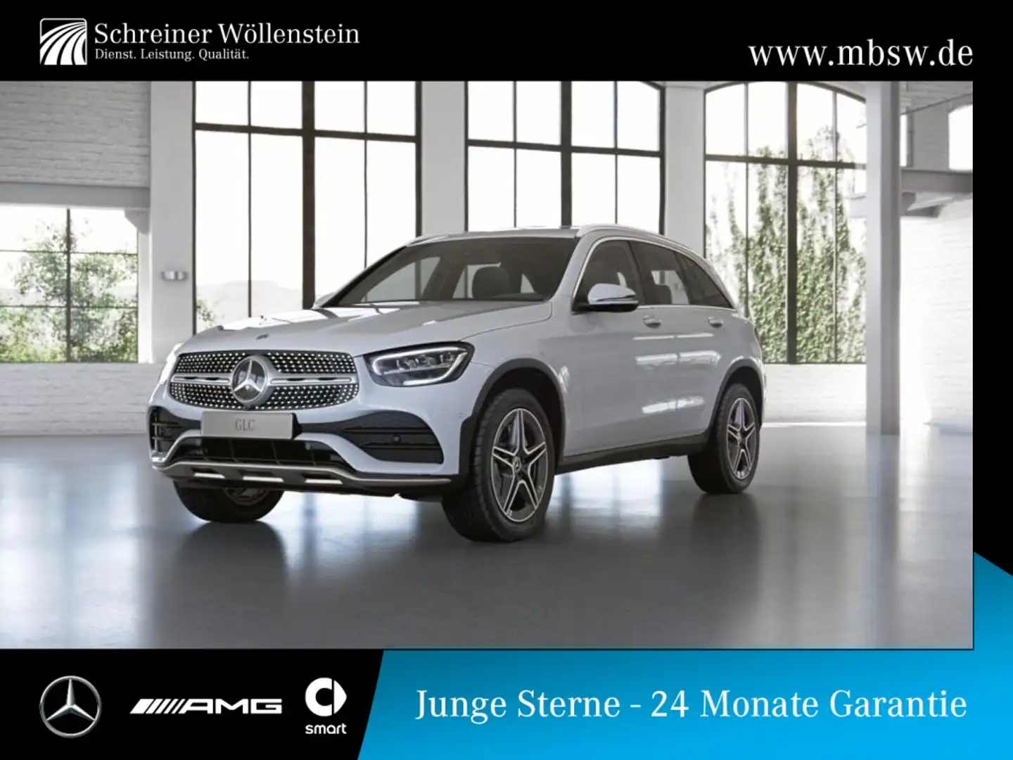 Mercedes-Benz GLC 300 e 4M AMG*Ambi*360°*AHK*Distr*Memory*MBUX Blanc - 1