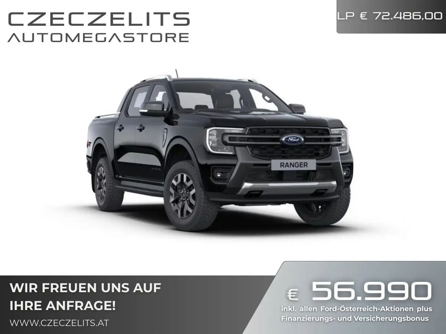 Ford Ranger Ranger Doppelkabine Wildtrak e-4WD 2.3 EcoBoost... Schwarz - 1