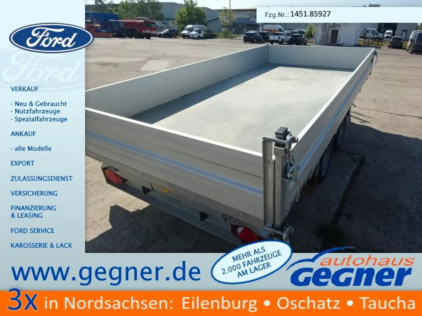 Humbaur HTK-Garant Dreiseitenkipper 3000kg - 1