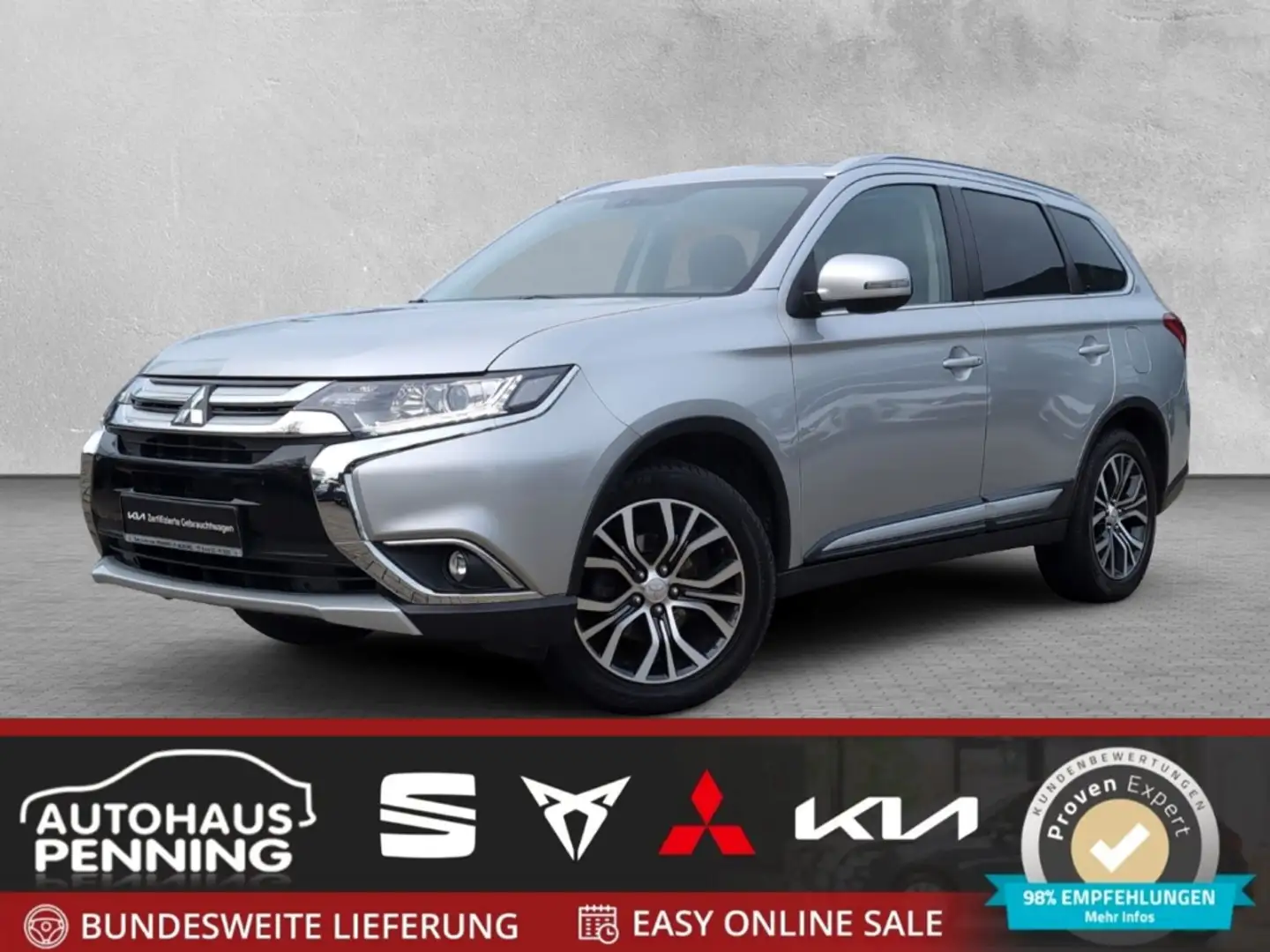 Mitsubishi Outlander EDITION 100 2,0l MIVEC 2WD CVT KAMERA BLUETOOTH Argent - 1
