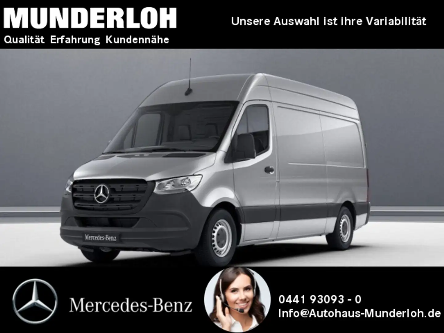 Mercedes-Benz Sprinter 315 CDI Kasten Hochdach Standard AUTOM. Silber - 1