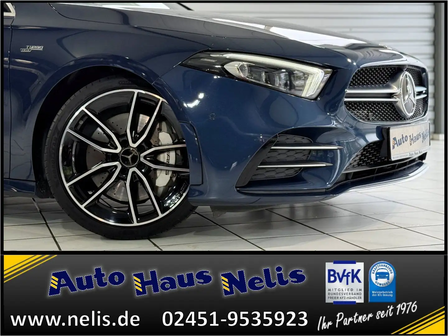 Mercedes-Benz A 35 AMG 4Matic Panorama DAB-Navi R-Cam Blu/Azzurro - 2