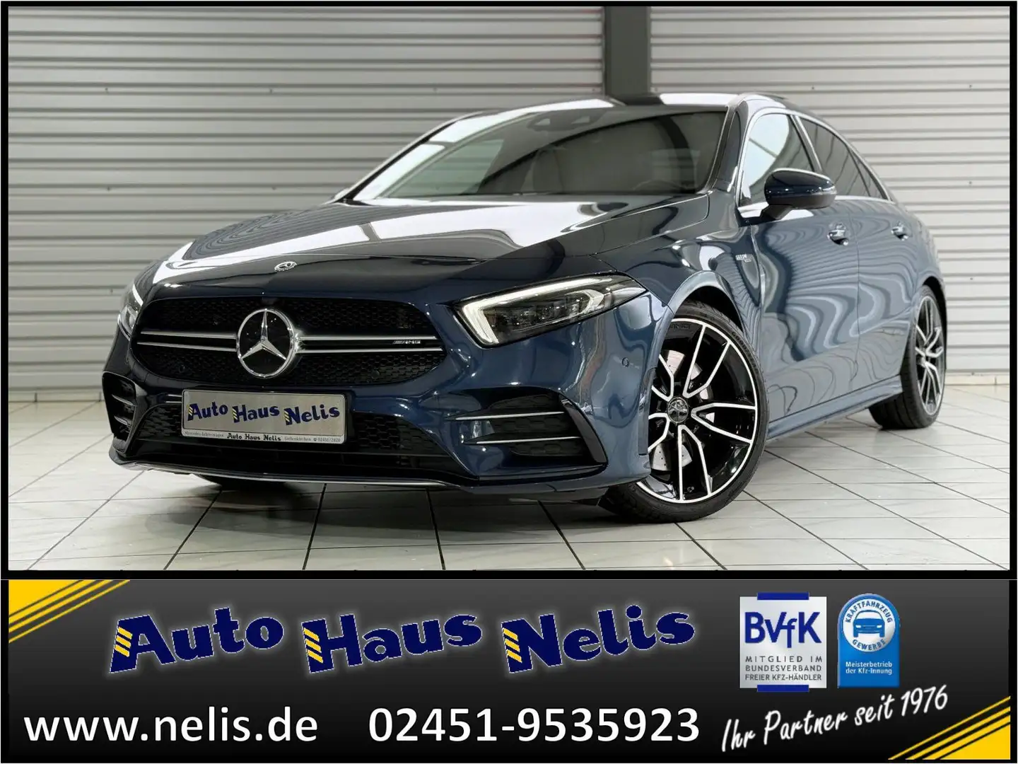 Mercedes-Benz A 35 AMG 4Matic Panorama DAB-Navi R-Cam Blu/Azzurro - 1