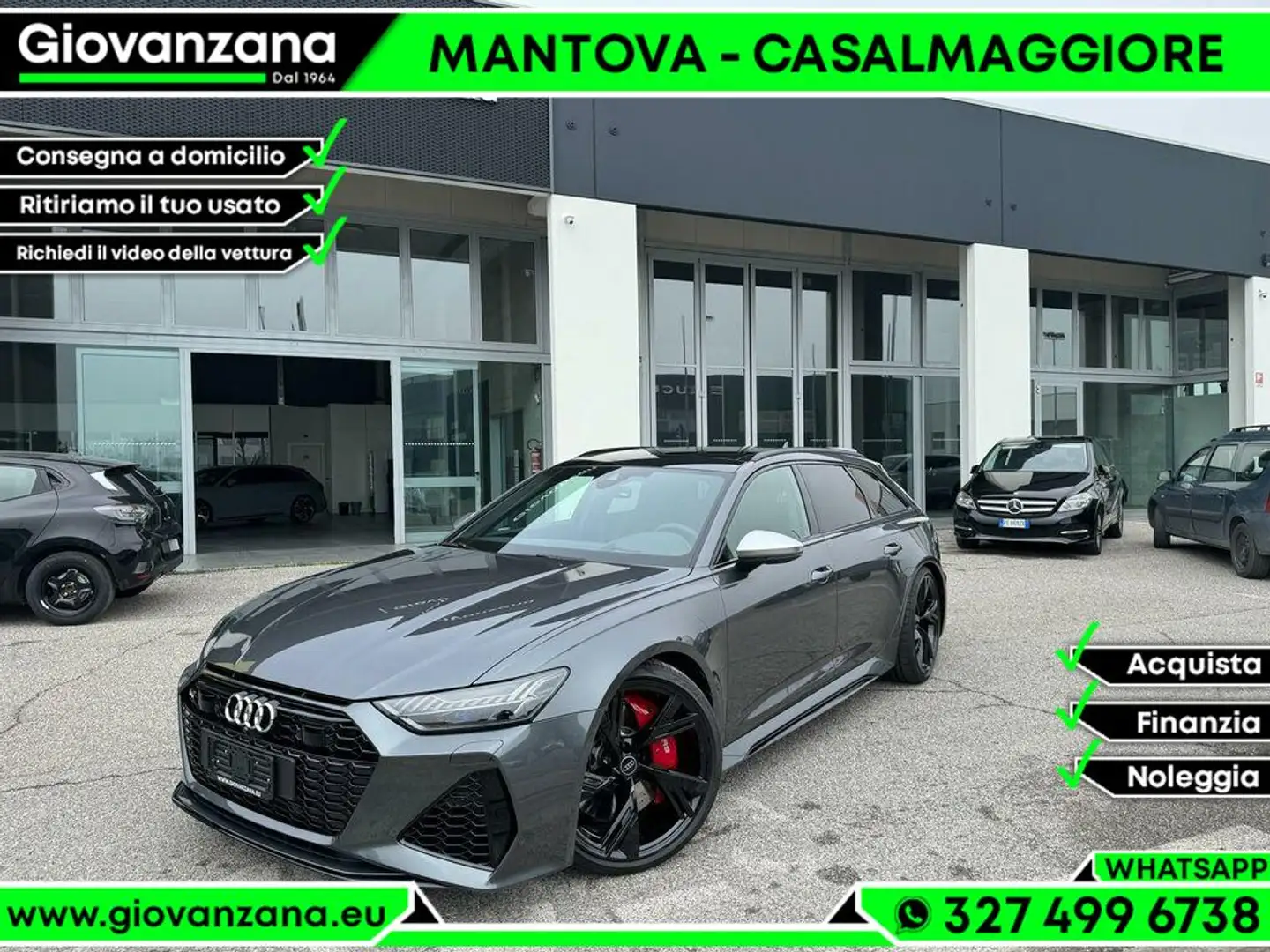 Audi RS6 Avant 4.0 mhev quattro tiptronic Grijs - 1