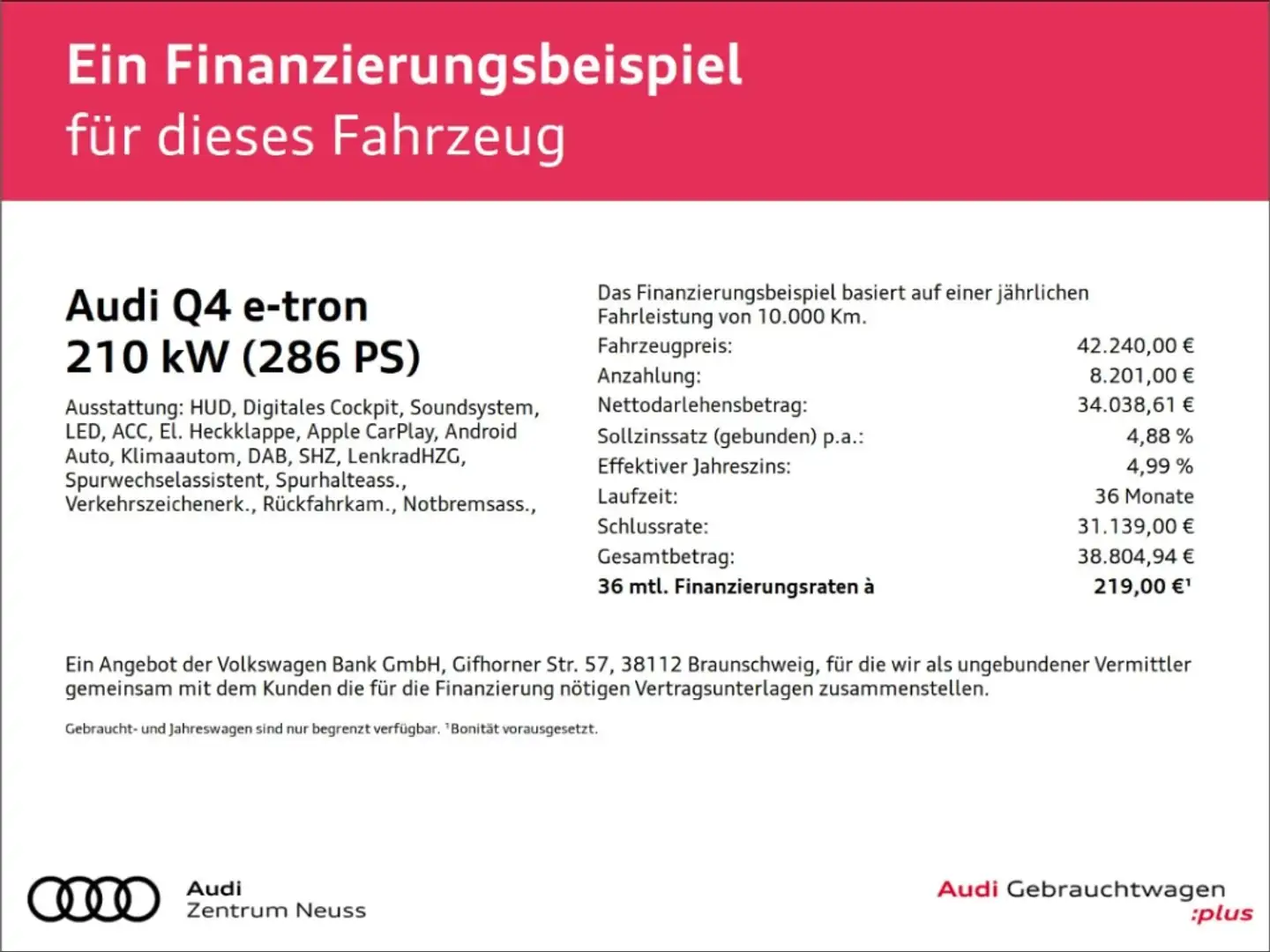 Audi Q4 e-tron 45 Anschlussgarantie 3 Jahre 100.000 KM Silber - 2