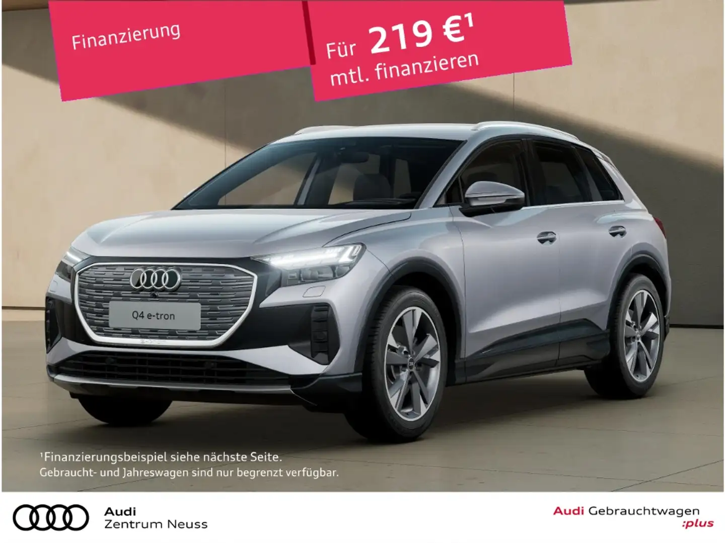 Audi Q4 e-tron 45 Anschlussgarantie 3 Jahre 100.000 KM Silber - 1