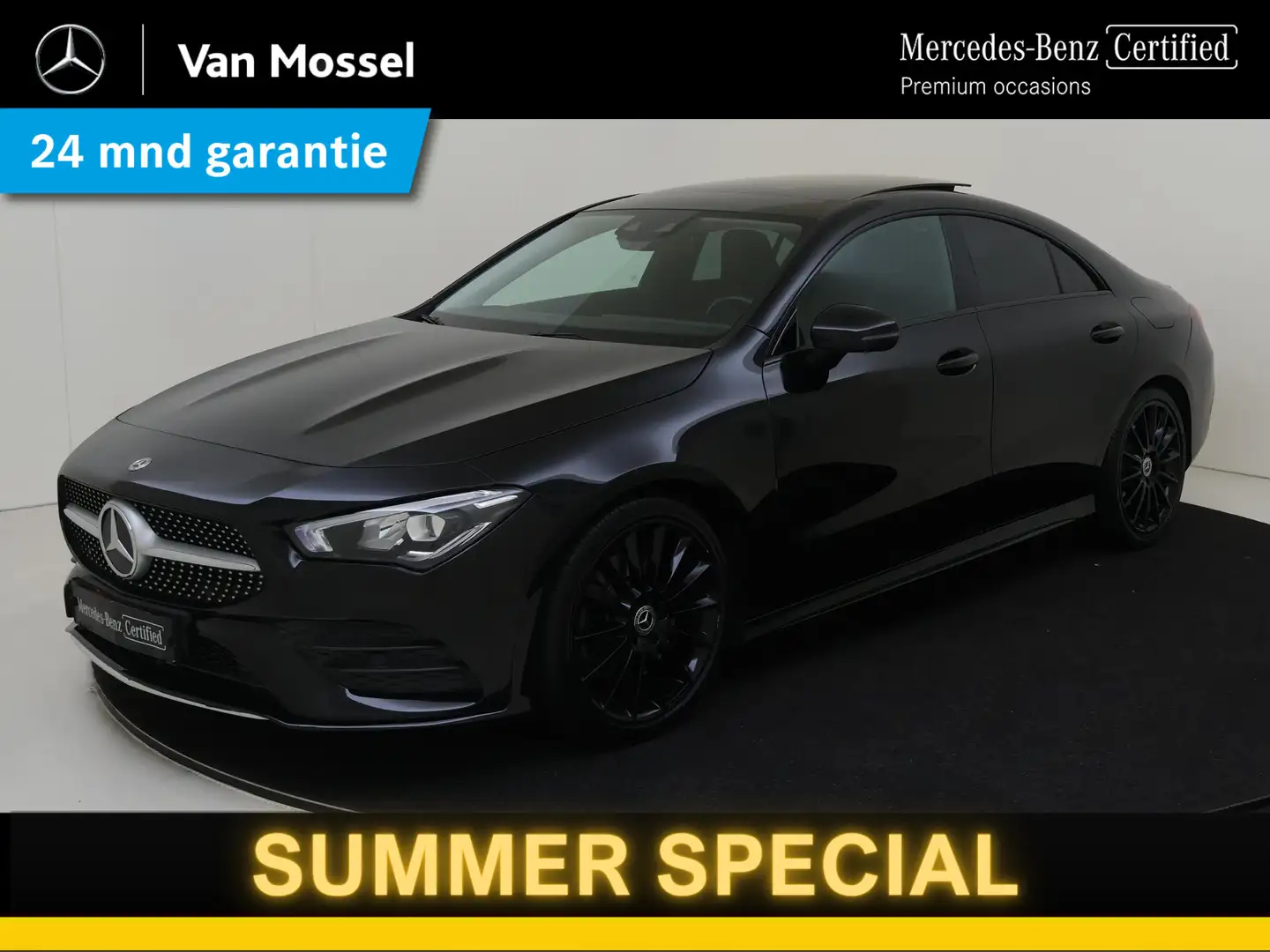 Mercedes-Benz CLA 220 Premium Plus AMG /Panoramadak /Leder /Night pakket Zwart - 1