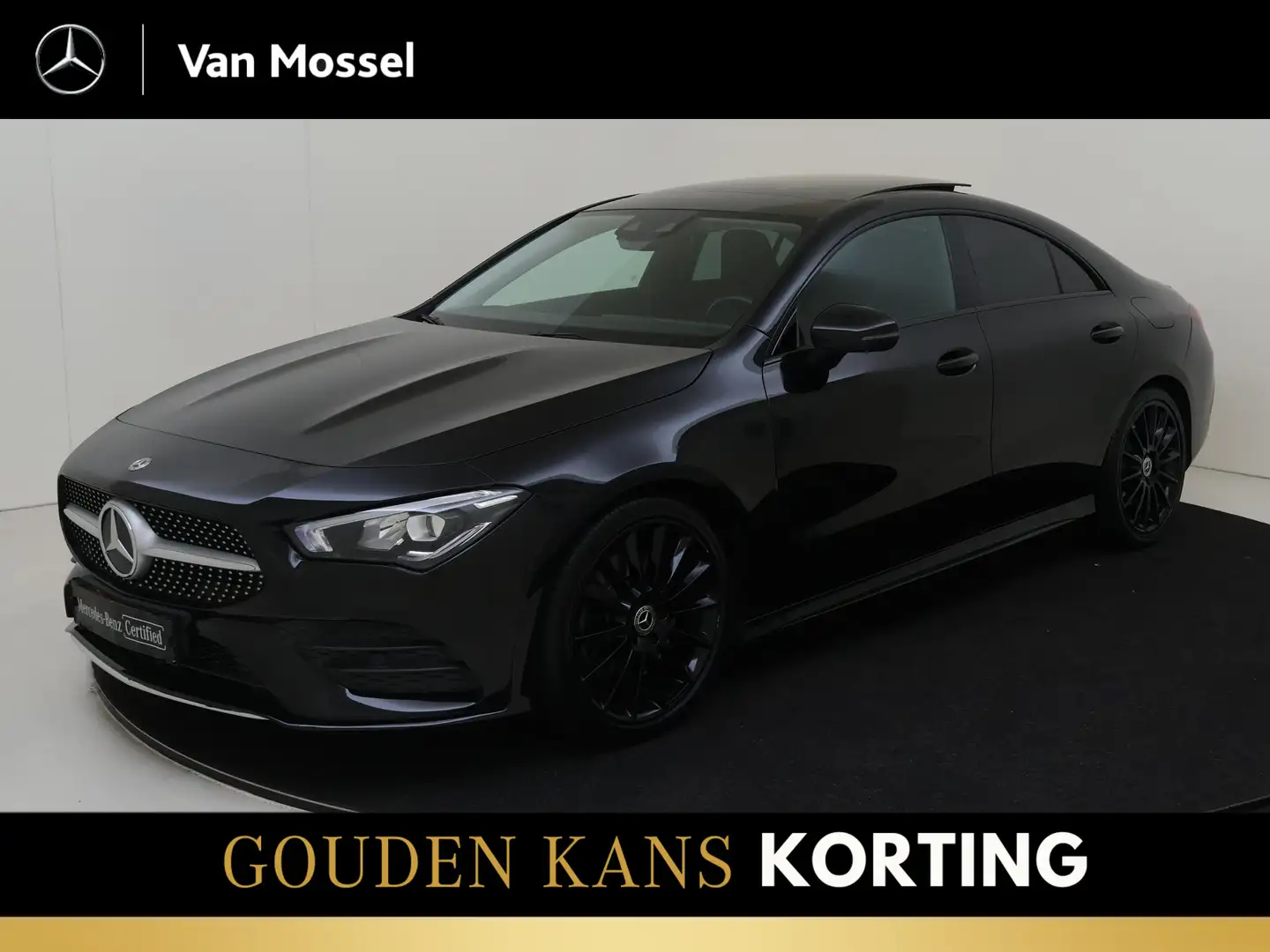 Mercedes-Benz CLA 220 Premium Plus AMG /Panoramadak /Leder /Night pakket Zwart - 1