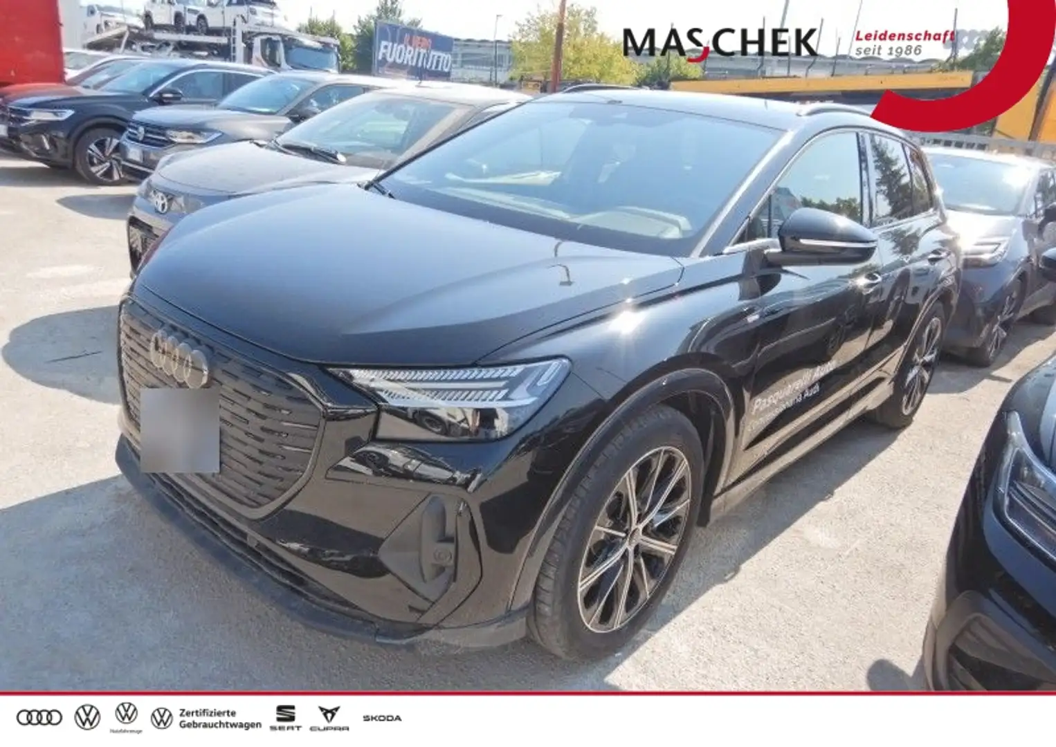 Audi Q4 e-tron S line Navi RearCam Matrix Black Edition Standh. A Schwarz - 1