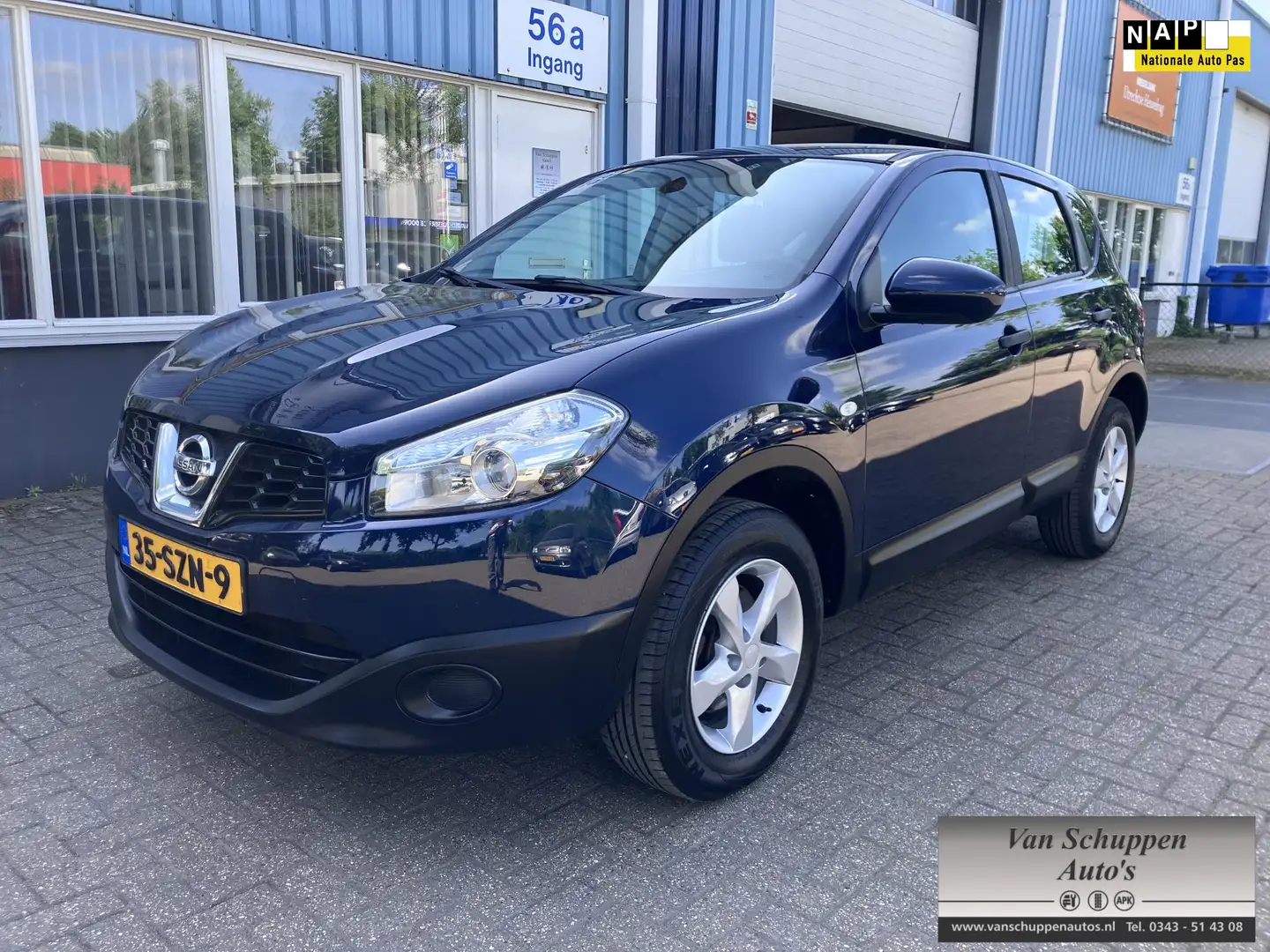 Nissan Qashqai 1.6 Visia Airco Cruise Lmv Blauw - 1