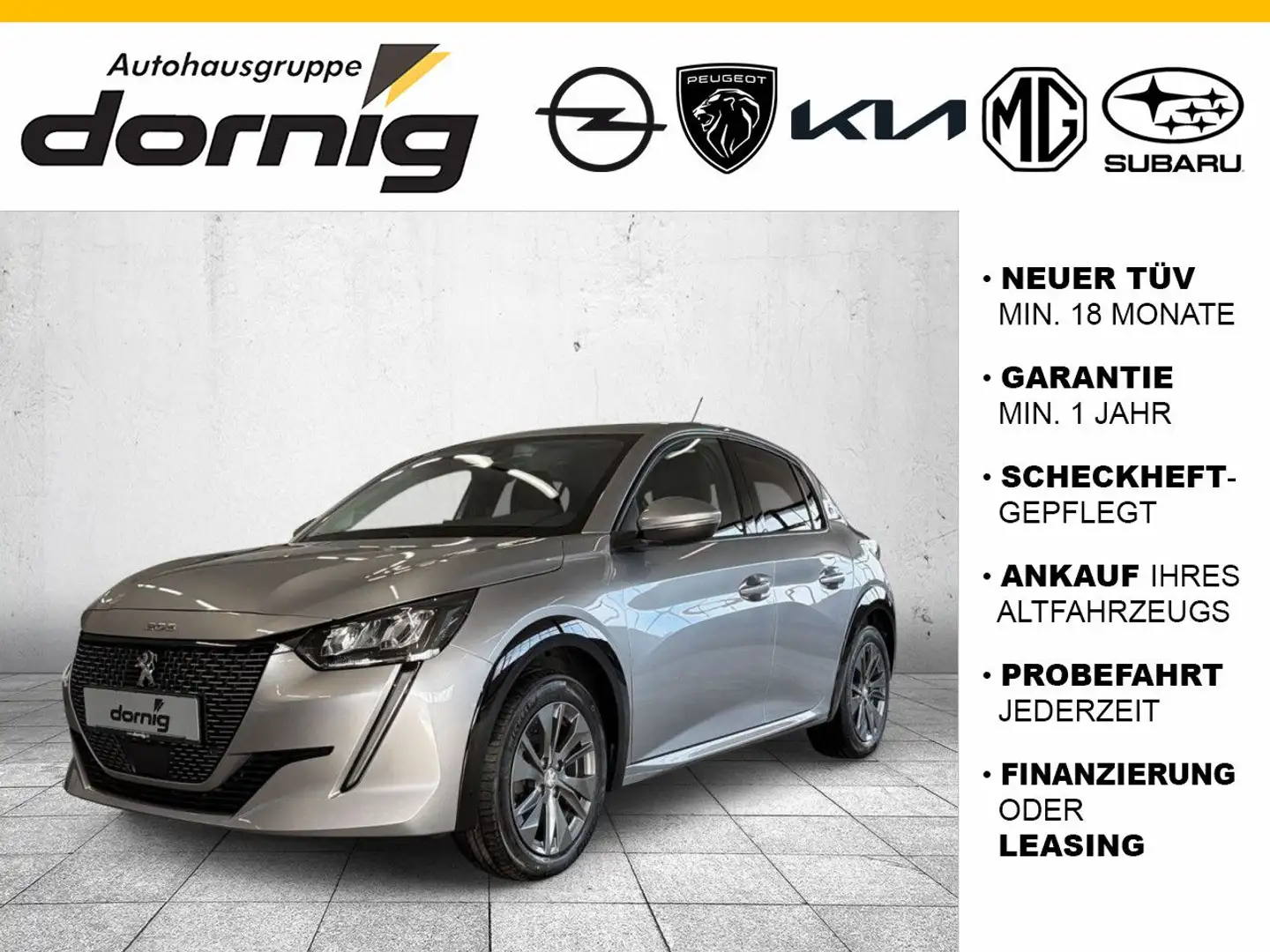 Peugeot 208 e-208 Allure Pack136,Kamera,SHZ Silber - 1