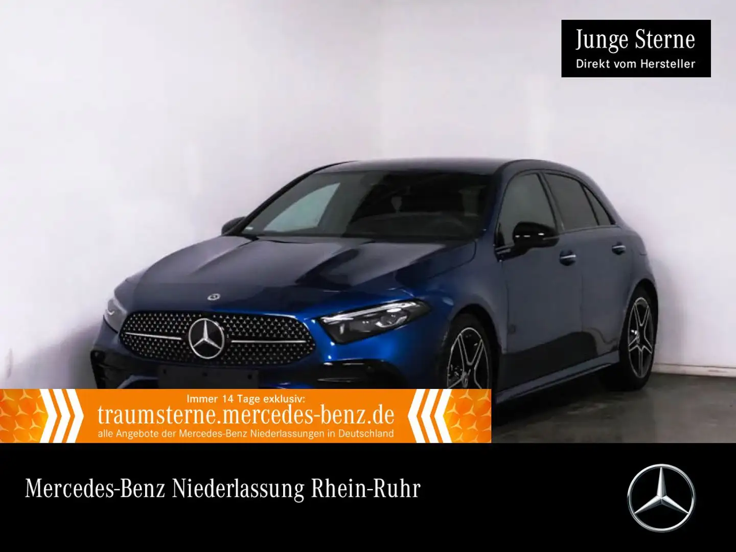 Mercedes-Benz A 200 AMG+NIGHT+360°+MULTIBEAM+TOTW+KEYLESS Blauw - 1