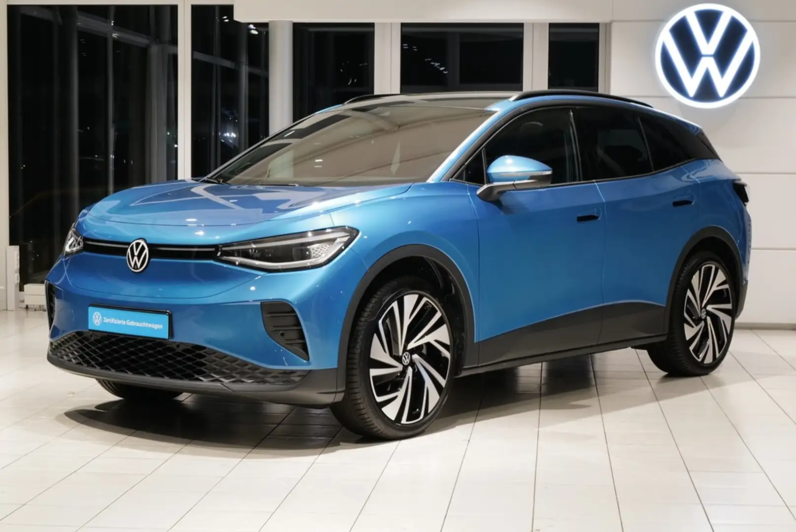 Volkswagen ID.4 Pro 4Motion Wärmepumpe HKardon Pano AHK HuD Key... Kék - 2