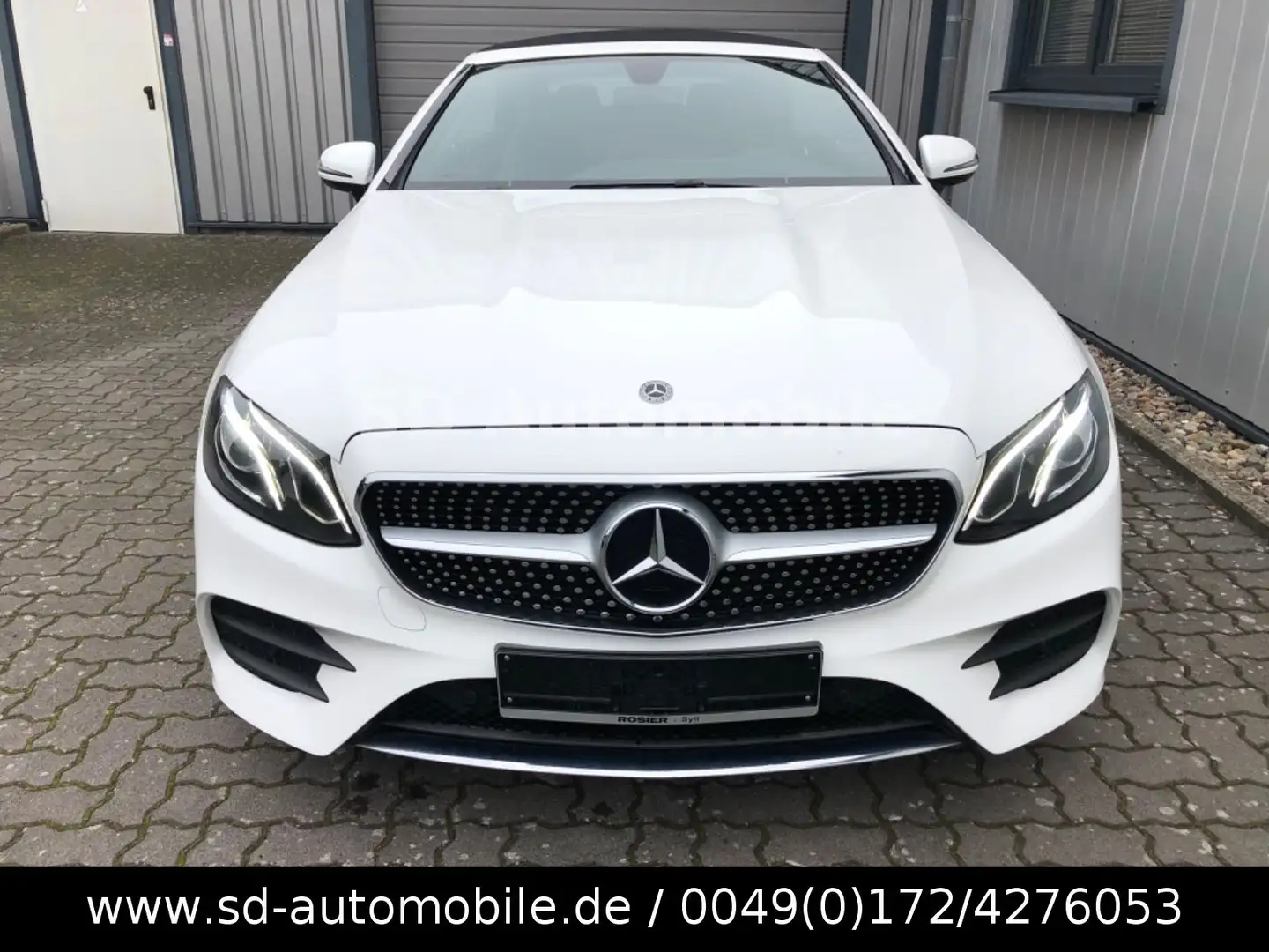Mercedes-Benz E 220 E -Klasse Cabrio E 220 d AMG Line + AHK Weiß - 2