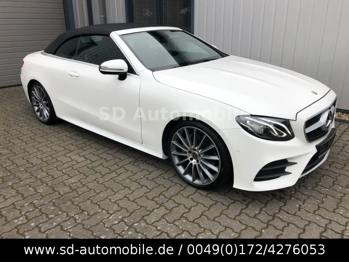 Mercedes-Benz E 220 E -Klasse Cabrio E 220 d AMG Line + AHK Weiß - 1