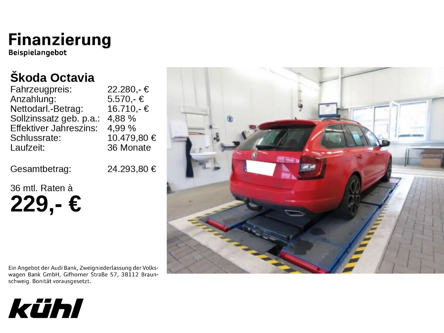 Skoda Octavia Combi RS 2.0 TDI 4x4 DSG DAB LED Pano AH Rot - 2