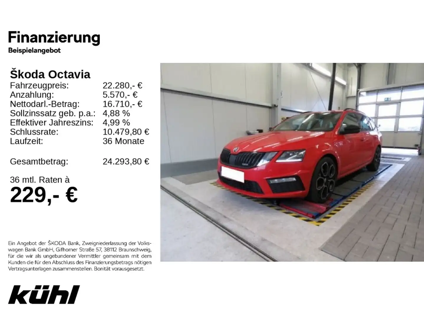 Skoda Octavia Combi RS 2.0 TDI 4x4 DSG DAB LED Pano AH Rot - 1