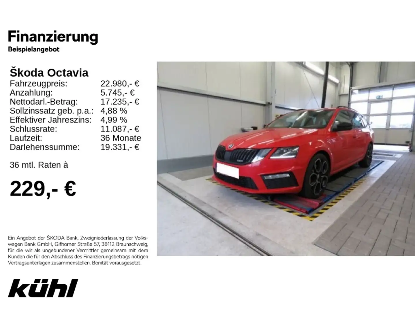 Skoda Octavia Combi RS 2.0 TDI 4x4 DSG DAB LED Pano AH Rosso - 1