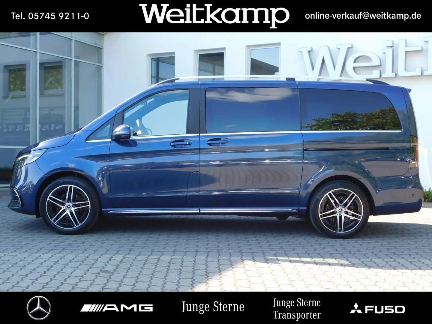 Mercedes-Benz V 250 V 250 d 4M AVANT. Lang AMG+AHK+BURMES.+360°+UVM. Azul - 2