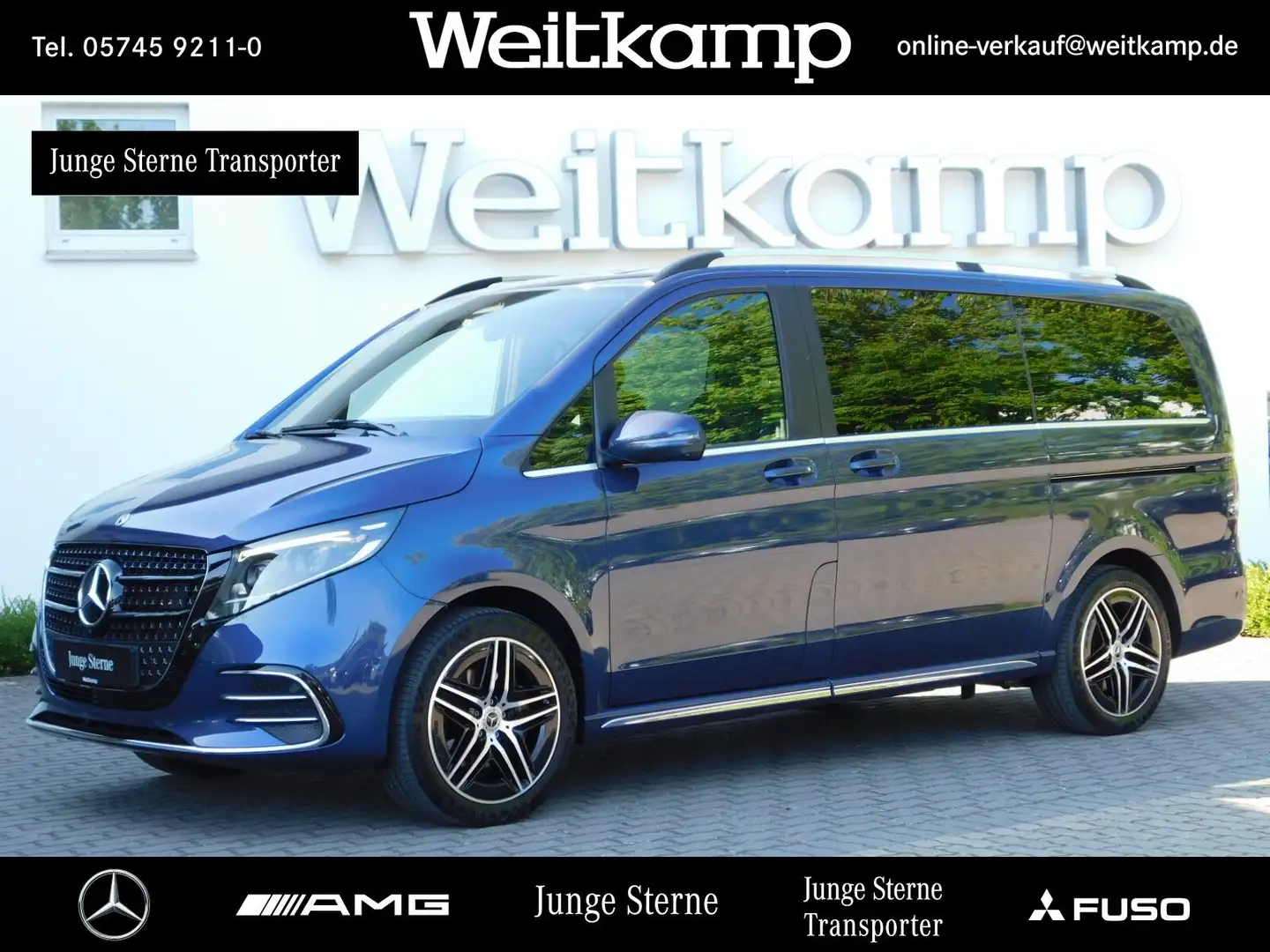 Mercedes-Benz V 250 V 250 d 4M AVANT. Lang AMG+AHK+BURMES.+360°+UVM. Azul - 1