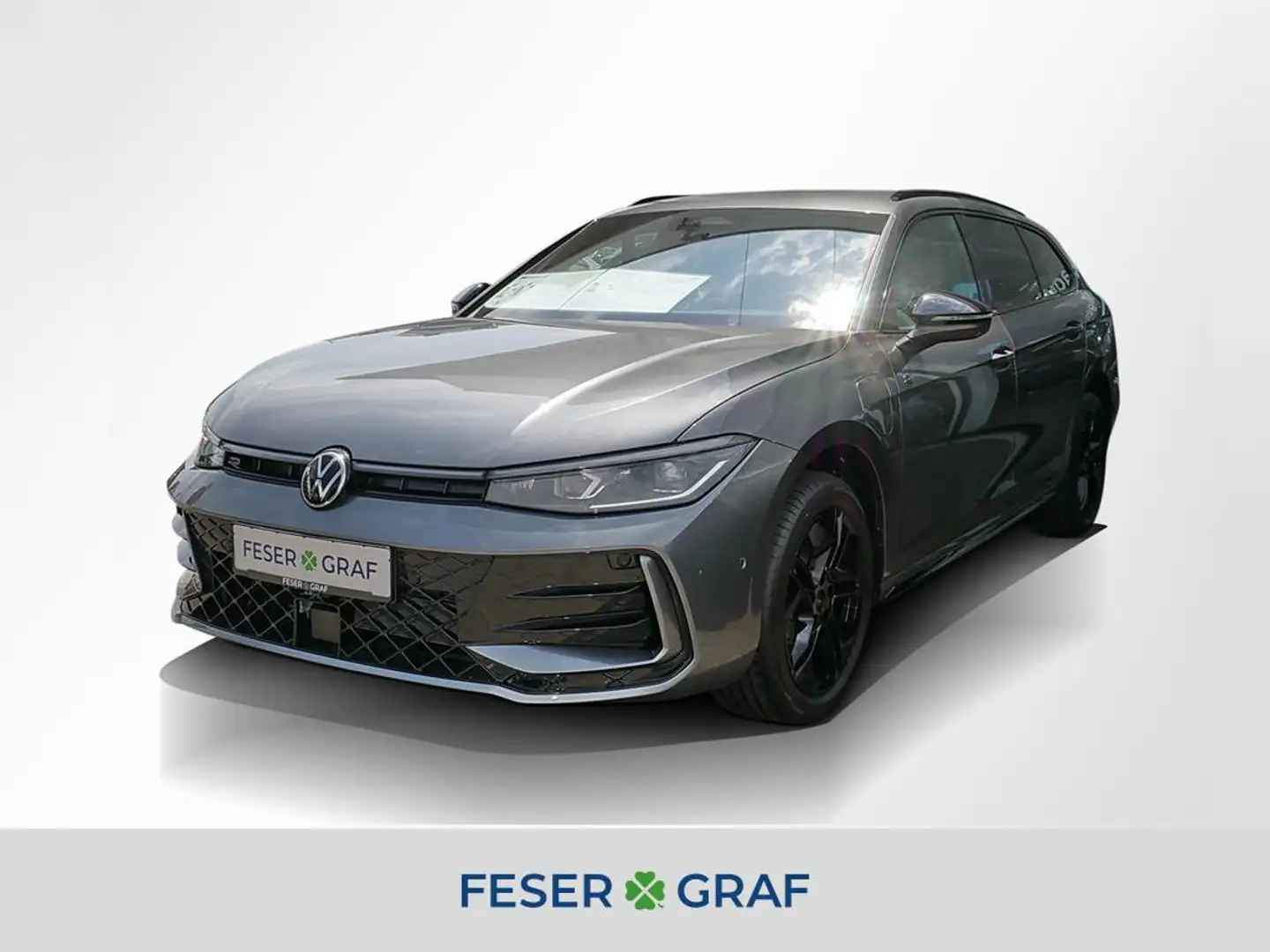 Volkswagen Passat 1.5 eHybrid R-Line Black DSG 360° ACC AHK Grau - 1