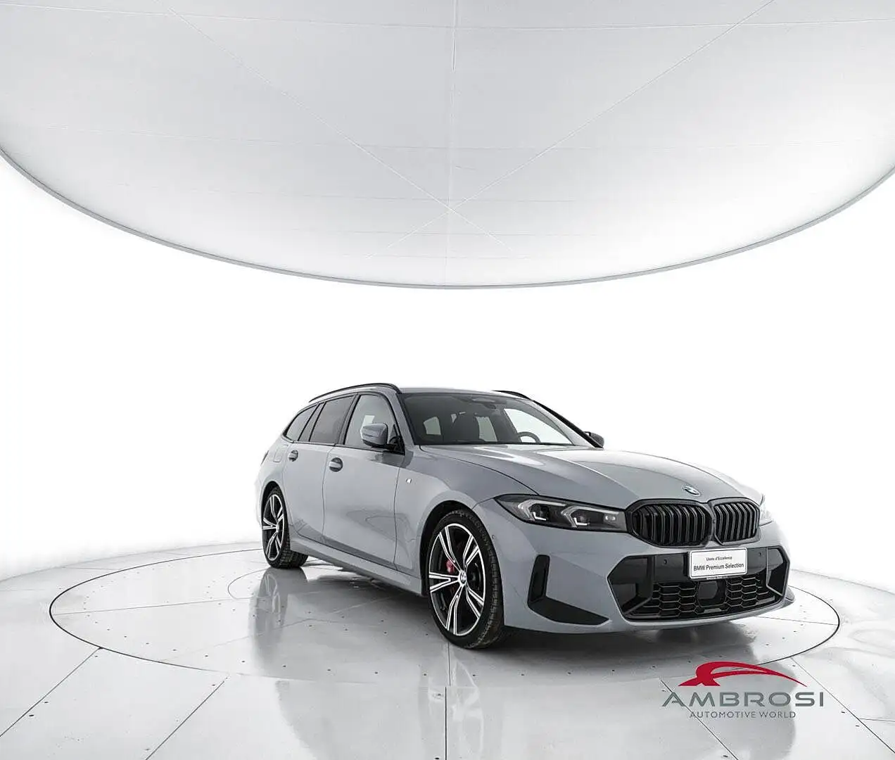 BMW 320 Touring 320d mhev 48V MSport auto Grigio - 2