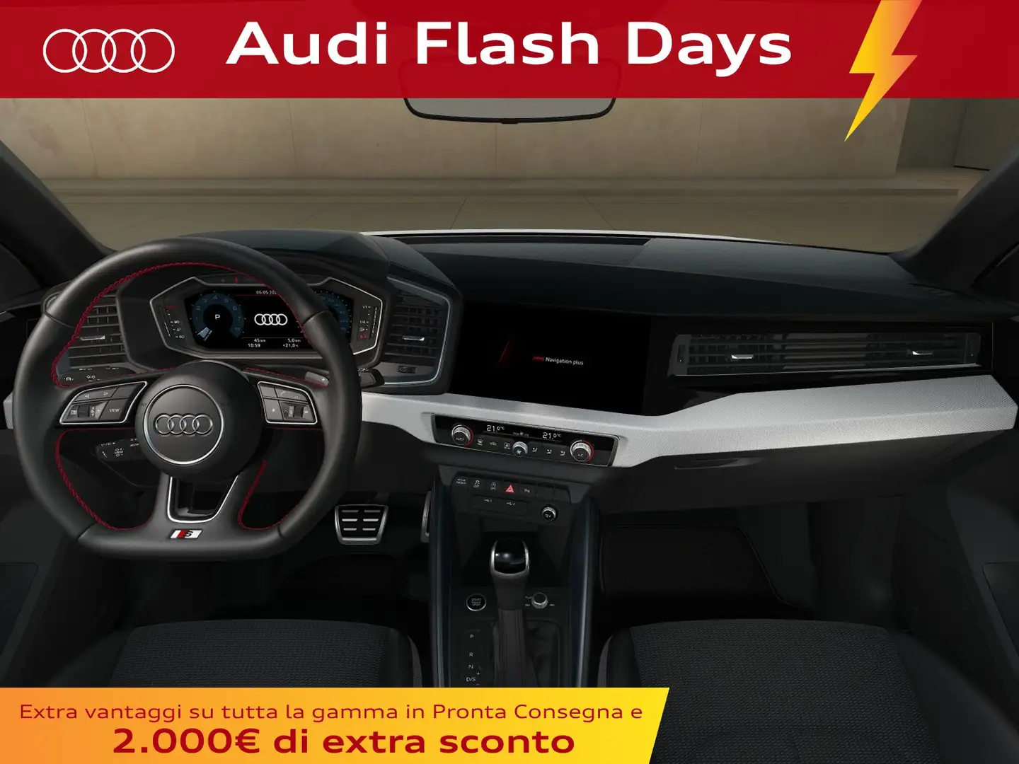 Audi A1 sportback 35 1.5 tfsi identity black s-tronic Grigio - 2