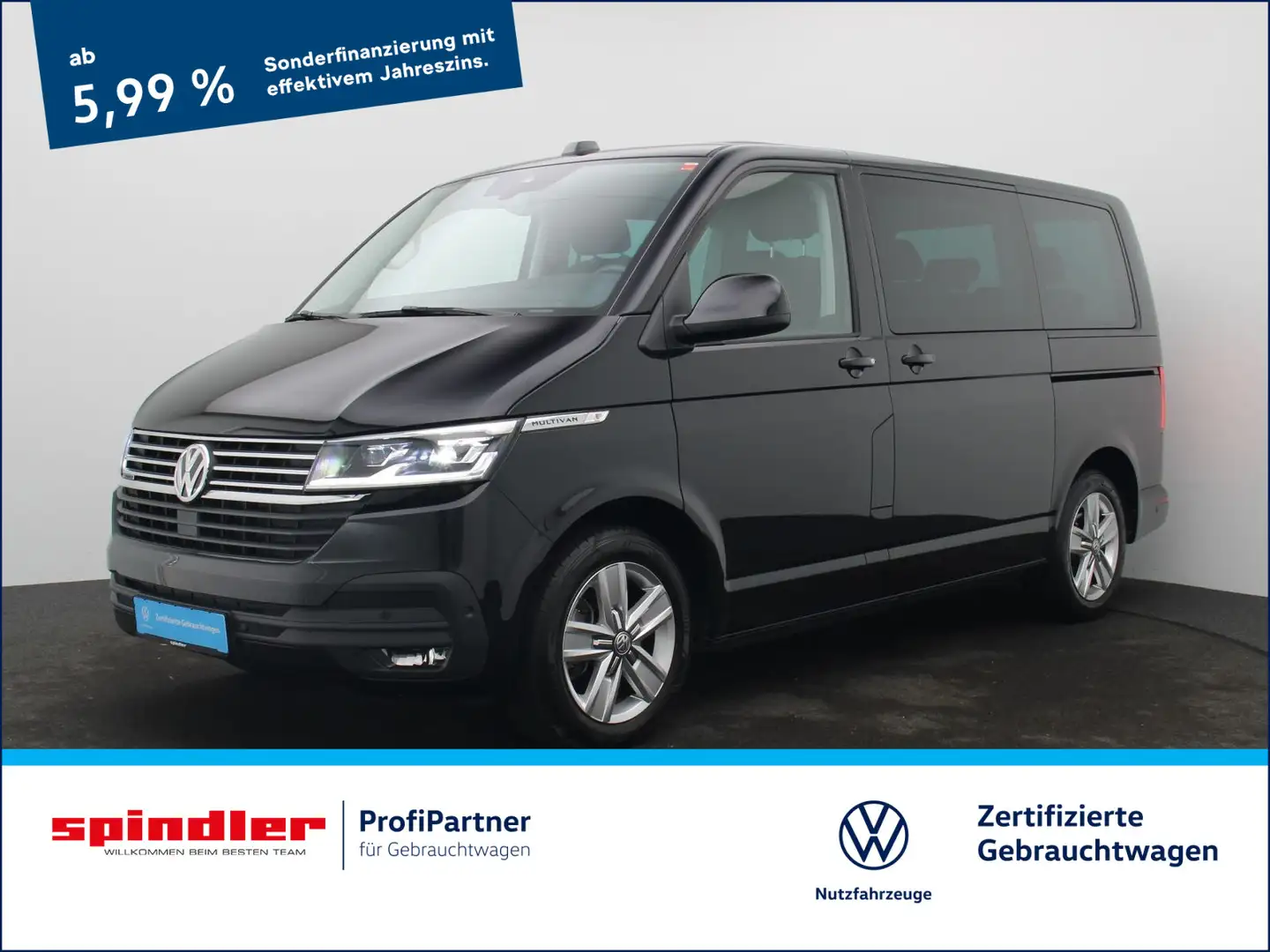 Volkswagen T6.1 Multivan Comfortline 2.0 TDI 4M DSG/LED,AHK Schwarz - 1