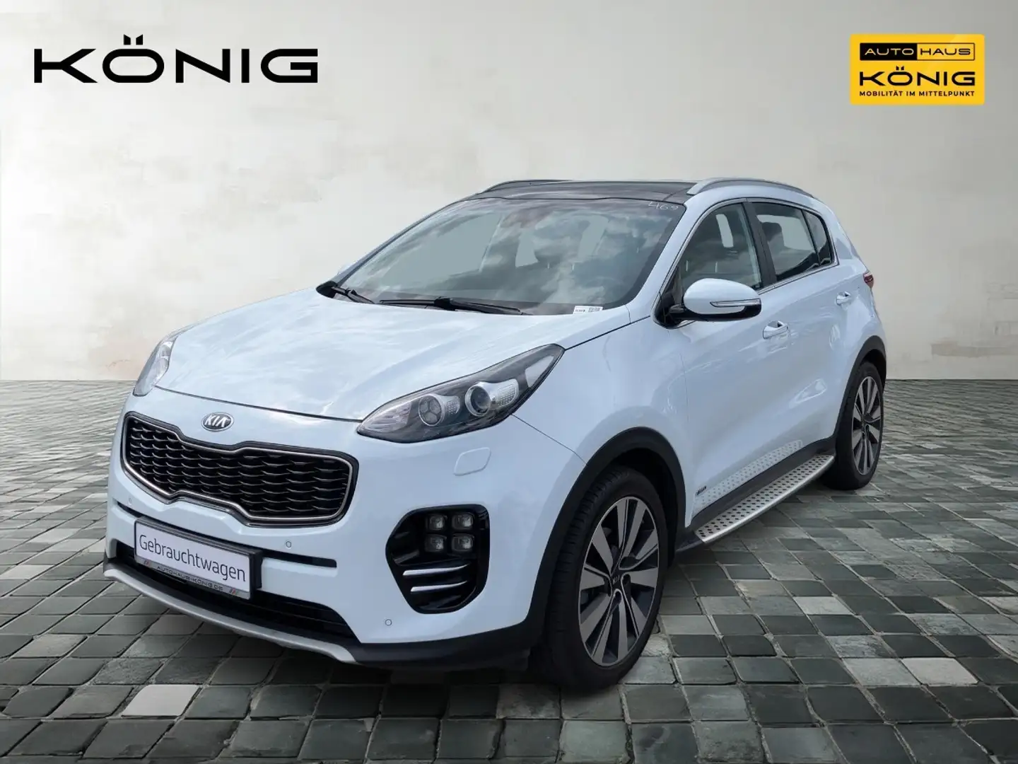 Kia Sportage GT-Line 4WD Trittbretter, Panorama Wit - 1