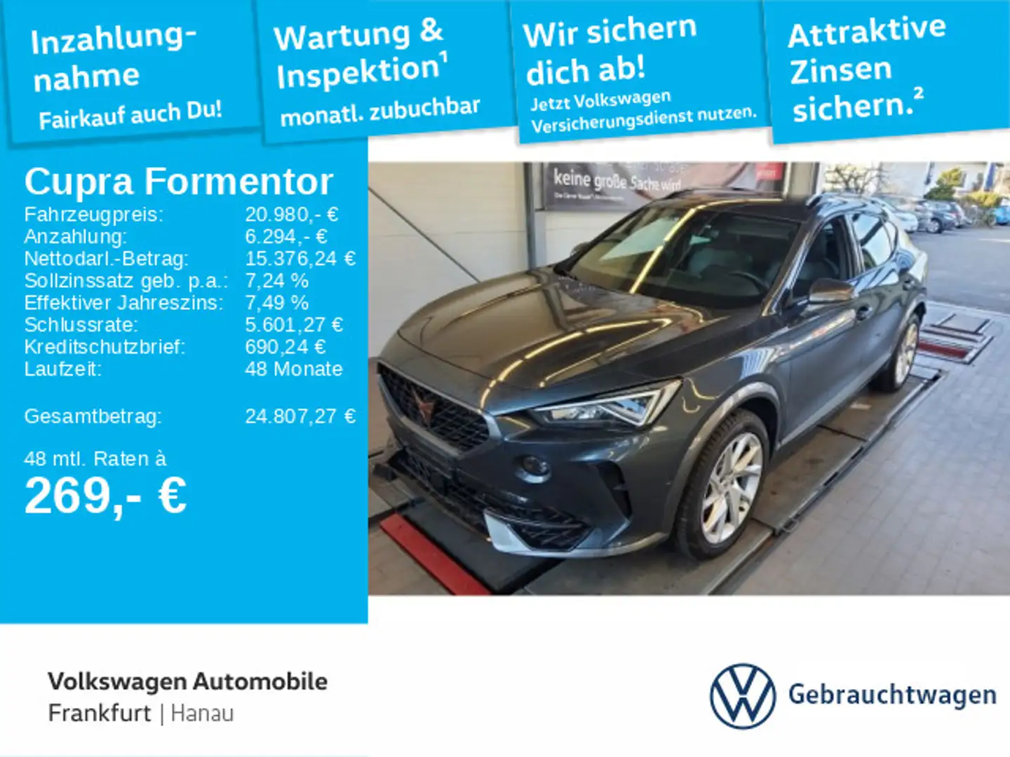 CUPRA Formentor 1.5 TSI DSG Navi ACC Rückfahrkamera Grau - 1